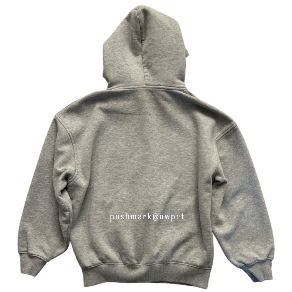 Anine Bing ㋡ Zane Hoodie Zip Up Sweatshirt Jacket Heather Grey White XXS XS - Picture 9 of 14